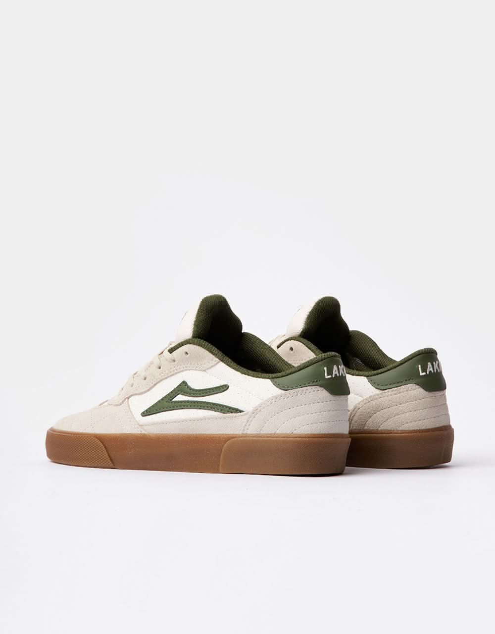 Lakai Cambridge Skate Shoes - Cream Suede - Image 5