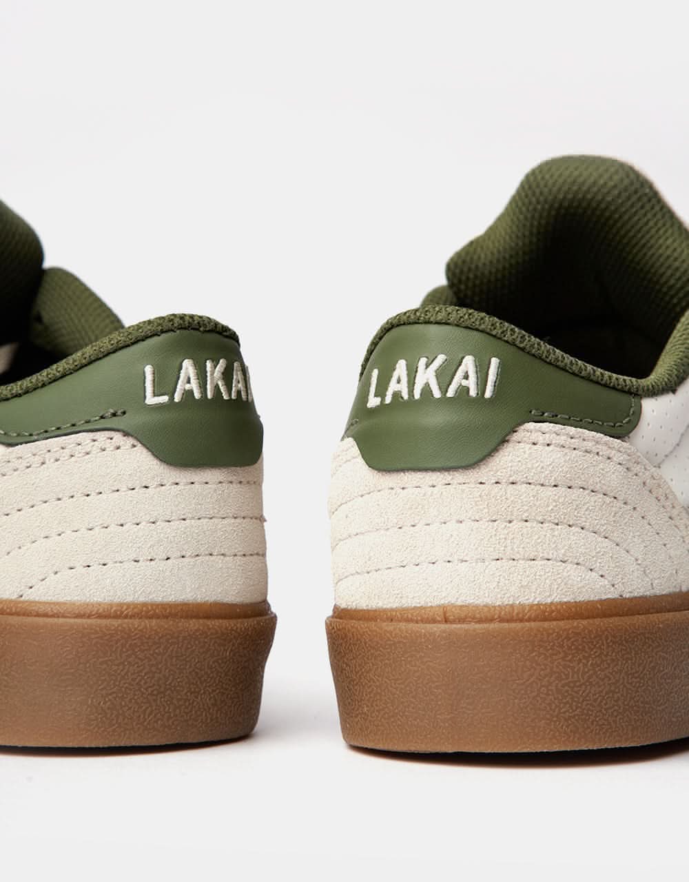 Lakai Cambridge Skate Shoes - Cream Suede - Image 6