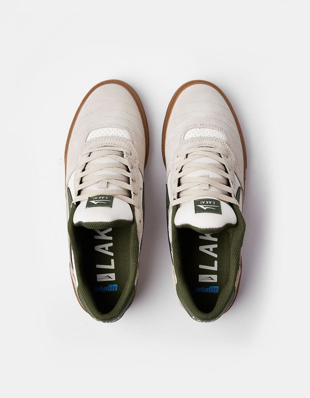 Lakai Cambridge Skate Shoes - Cream Suede - Image 7