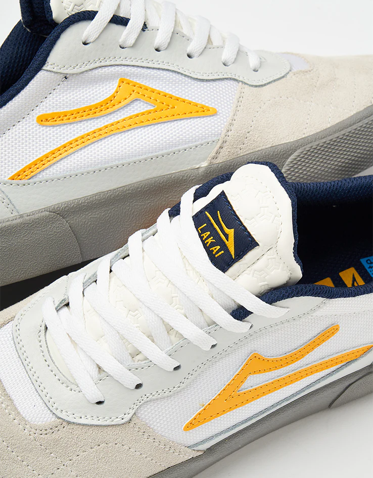 Lakai Cambridge Skate Shoes - White Leather - Image 7