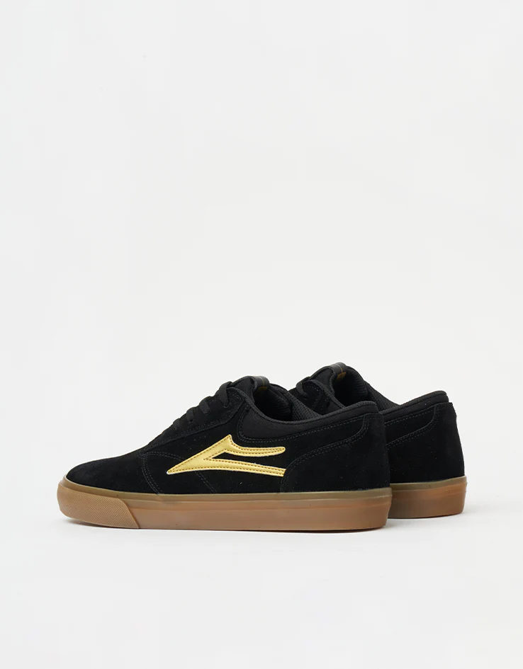 Lakai Griffin Skate Shoes - Black/Gold Suede - Image 4
