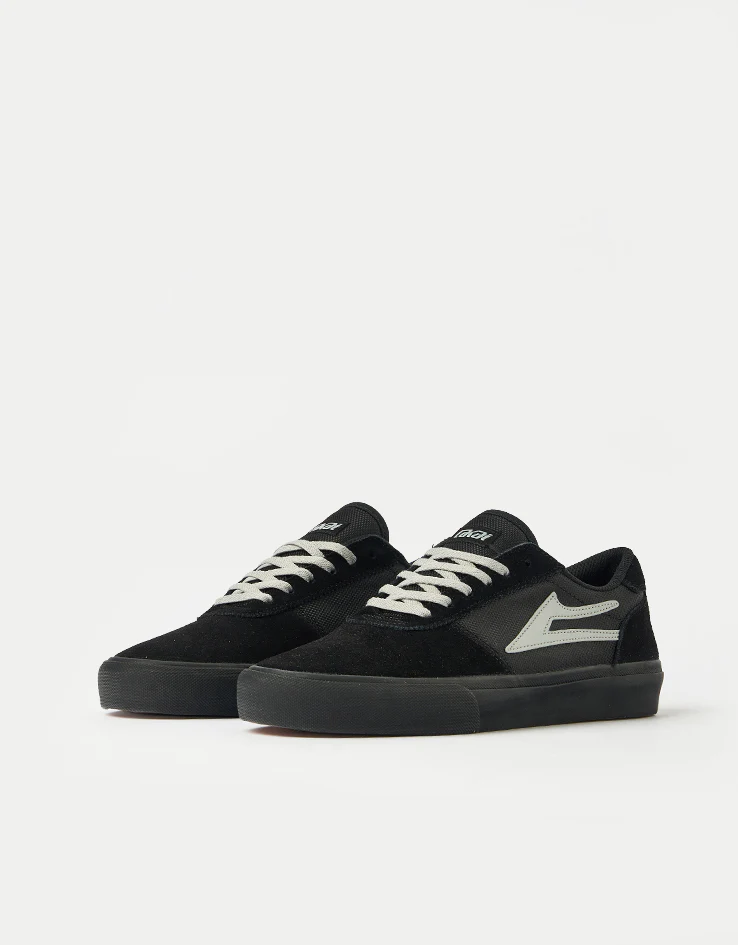 Lakai Manchester Skate Shoes - Black Suede - Image 3