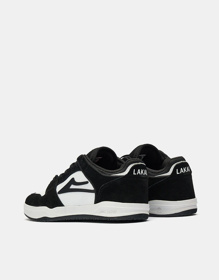 Lakai Telford Low Skate Shoes - Black/White - Image 4