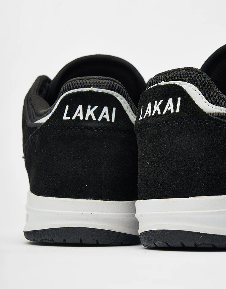 Lakai Telford Low Skate Shoes - Black/White - Image 6