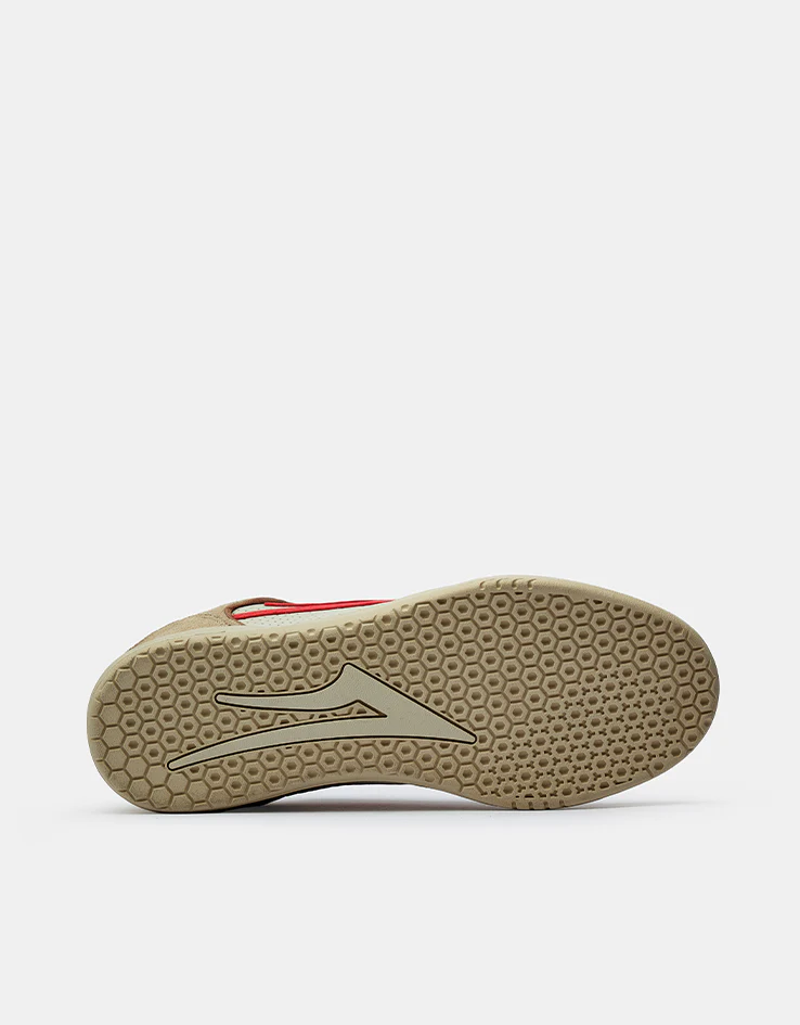 Lakai Telford Low Skate Shoes - Fog/Strawberry Suede - Image 6
