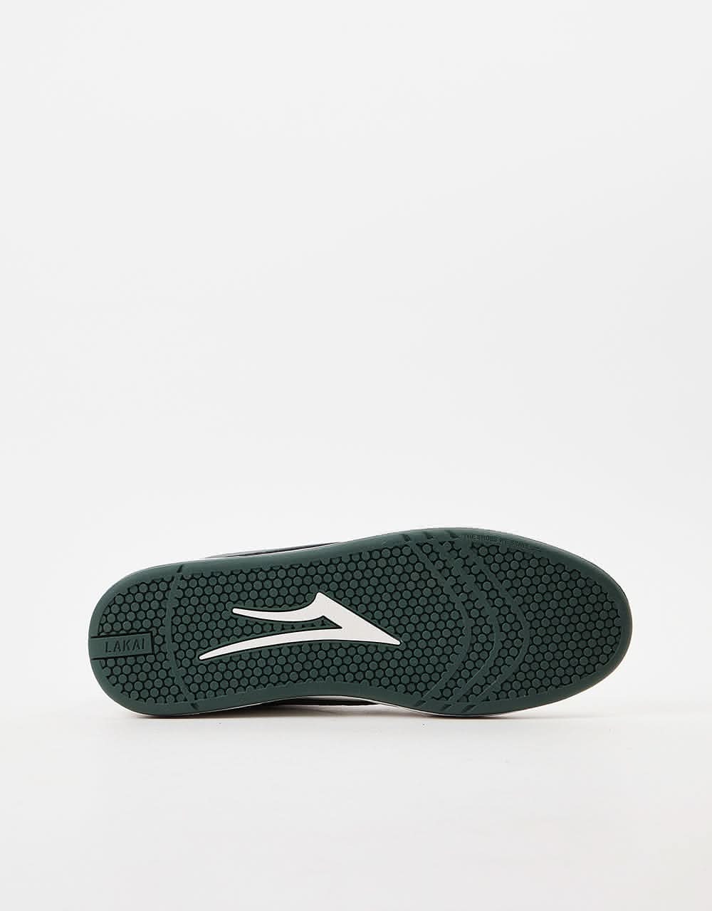 Lakai Terrace Skate Shoes - Cream/Pine Leather - Image 2