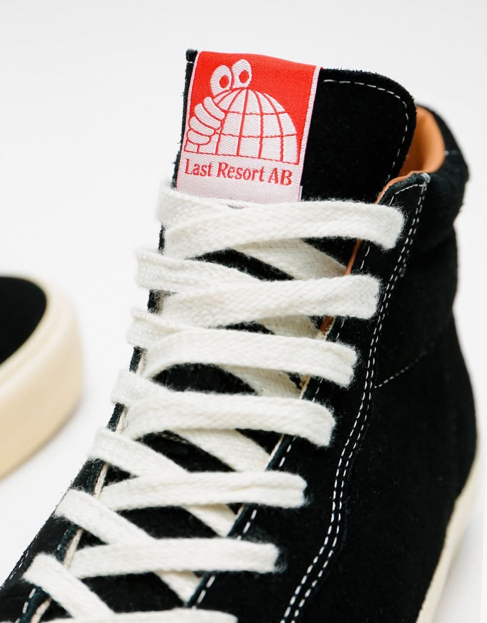 Last Resort AB VM001 Suede Hi Skate Shoes - Black/White - Image 4