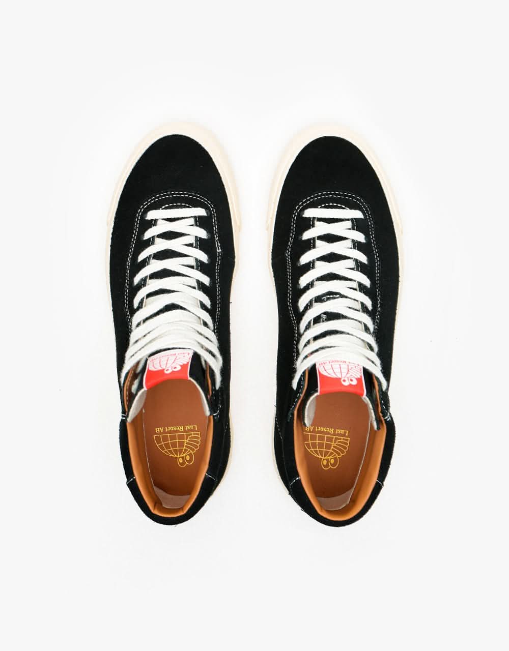 Last Resort AB VM001 Suede Hi Skate Shoes - Black/White - Image 5