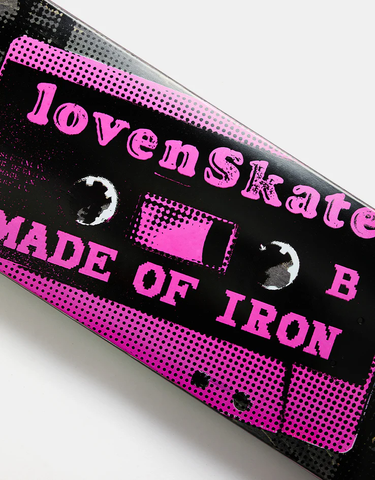 Lovenskate ‘MADE OF IRON’ Skateboard Deck - 8.25" - Image 3