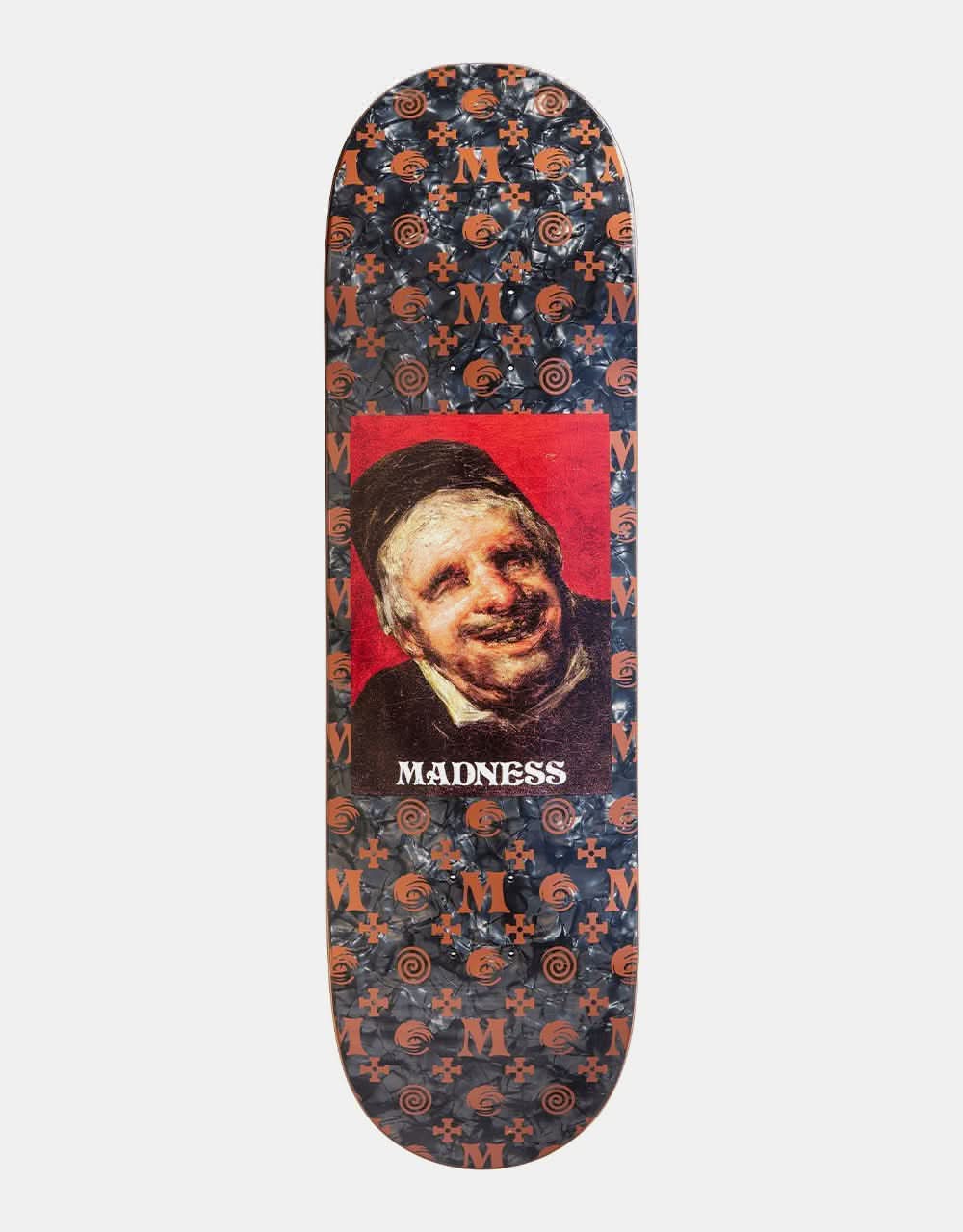 Madness Baked Black Bronze 'SLICK' R7 Skateboard Deck - 8.75"