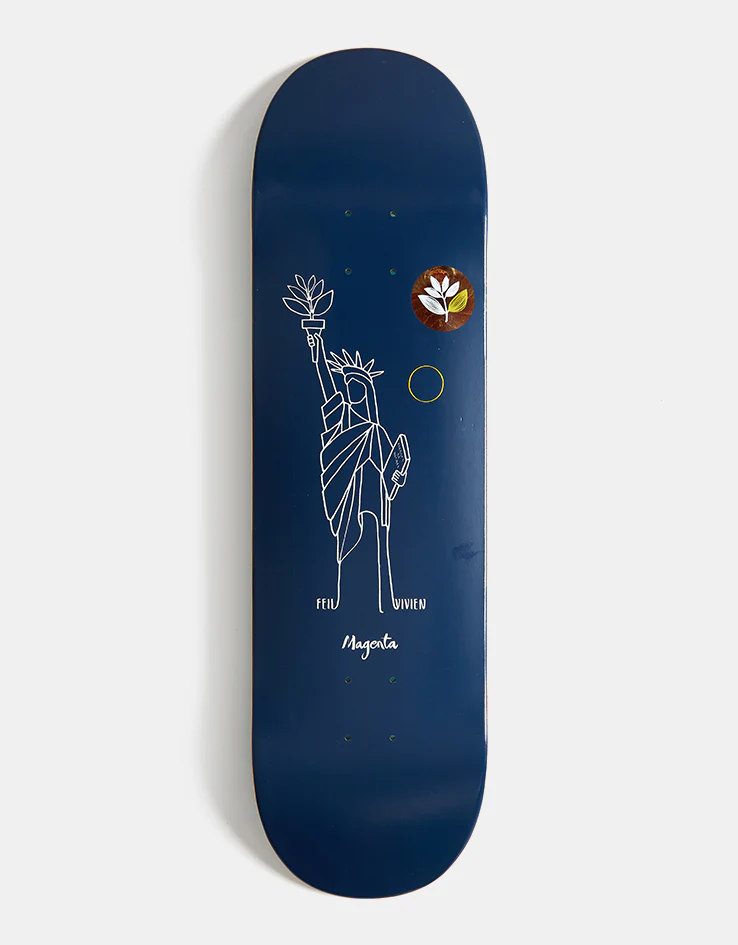 Magenta Feil Solstice Skateboard Deck - 8.6"