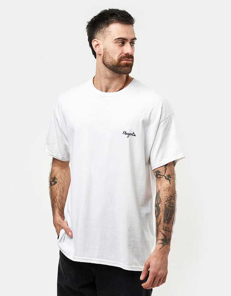 Magenta Femme T-Shirt - White - Image 2