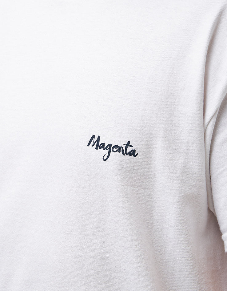 Magenta Femme T-Shirt - White - Image 4