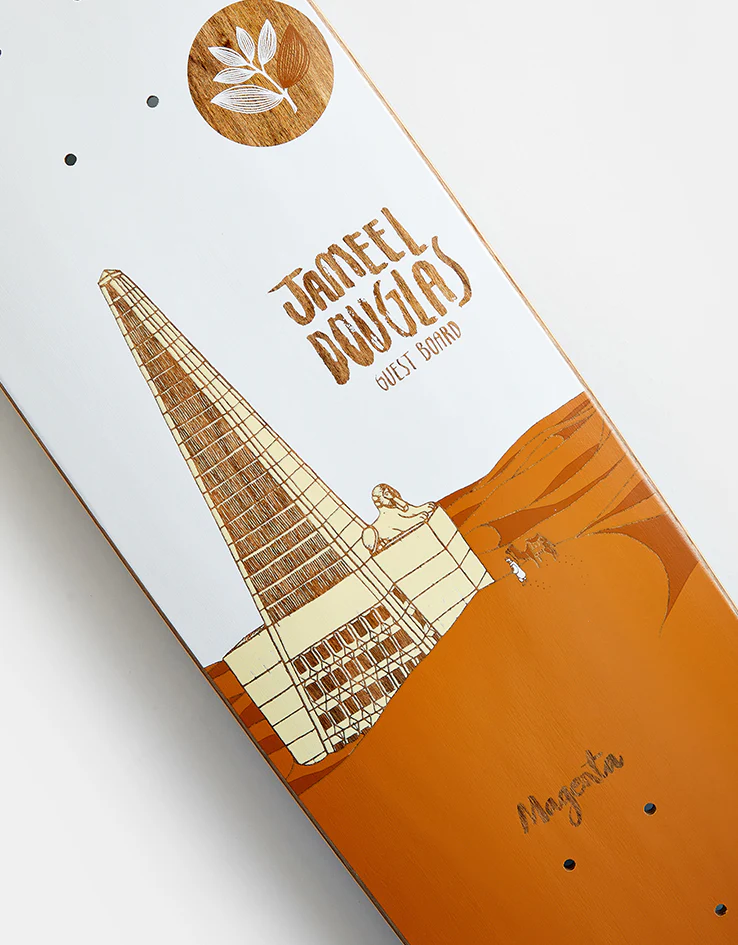 Magenta Jameel Douglas 90's Shape Guest Skateboard Deck - Image 3