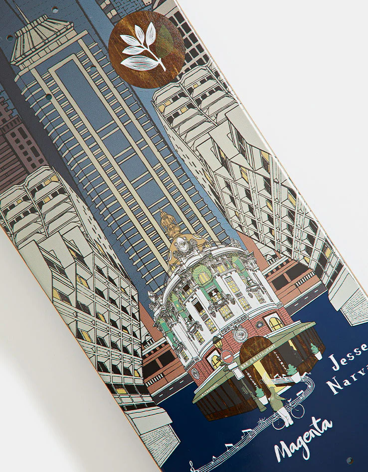Magenta Narvaez City Jazz Skateboard Deck - 8.4" - Image 3
