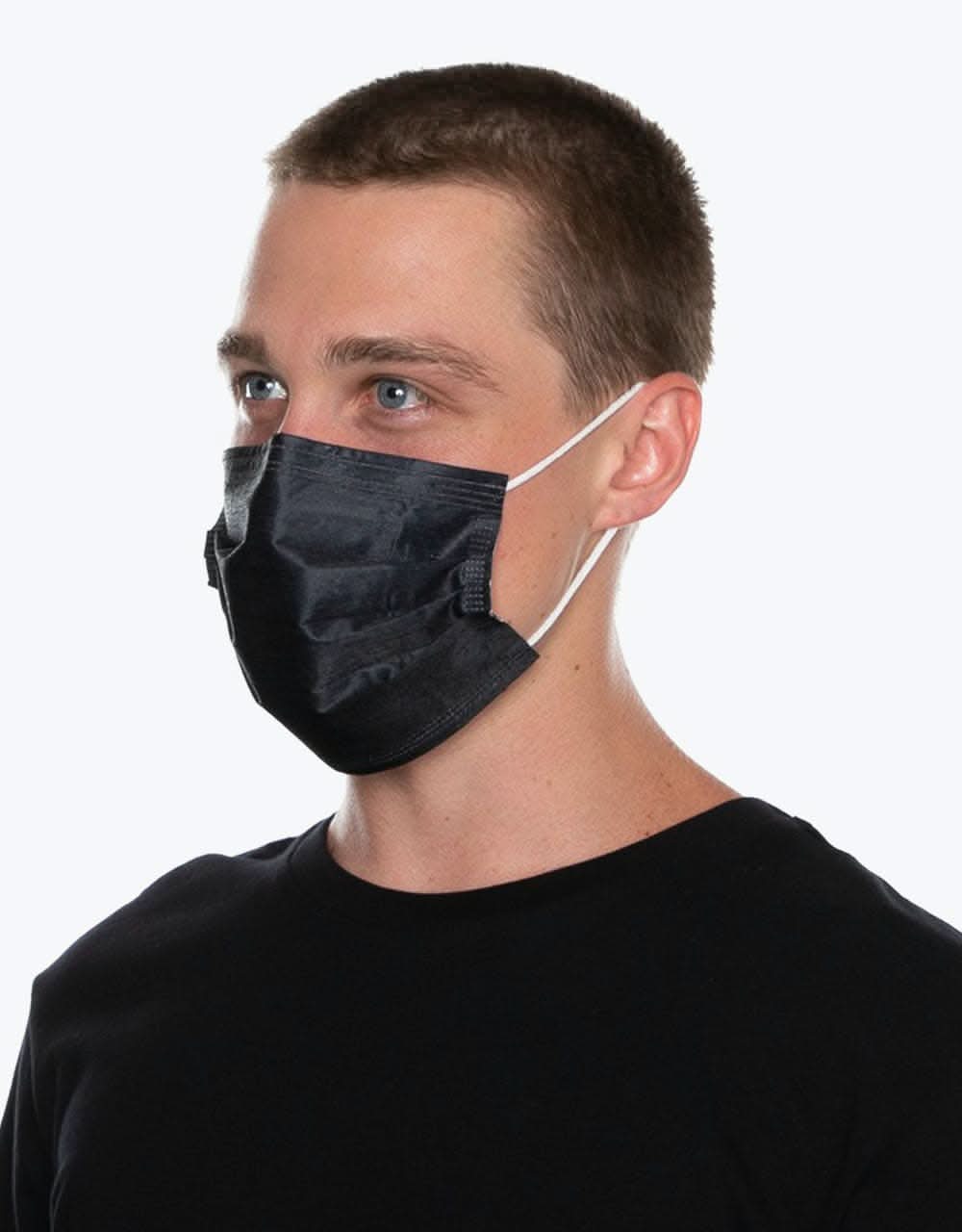 Medipop Disposable D Face Mask 5 Pack - Black - Image 2