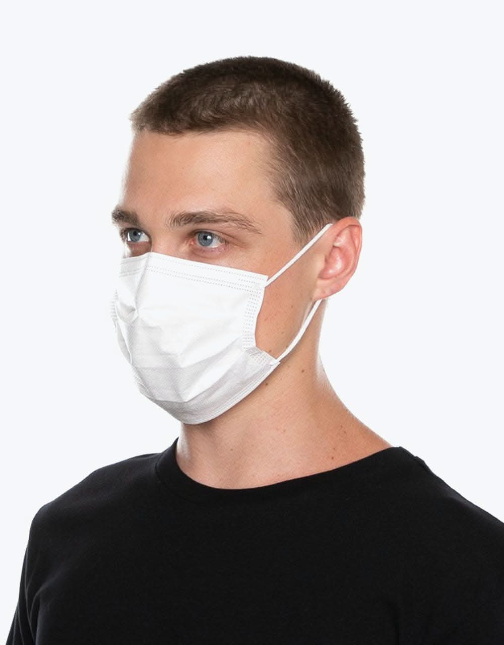 Medipop Disposable D Face Mask 5 Pack - White - Image 2