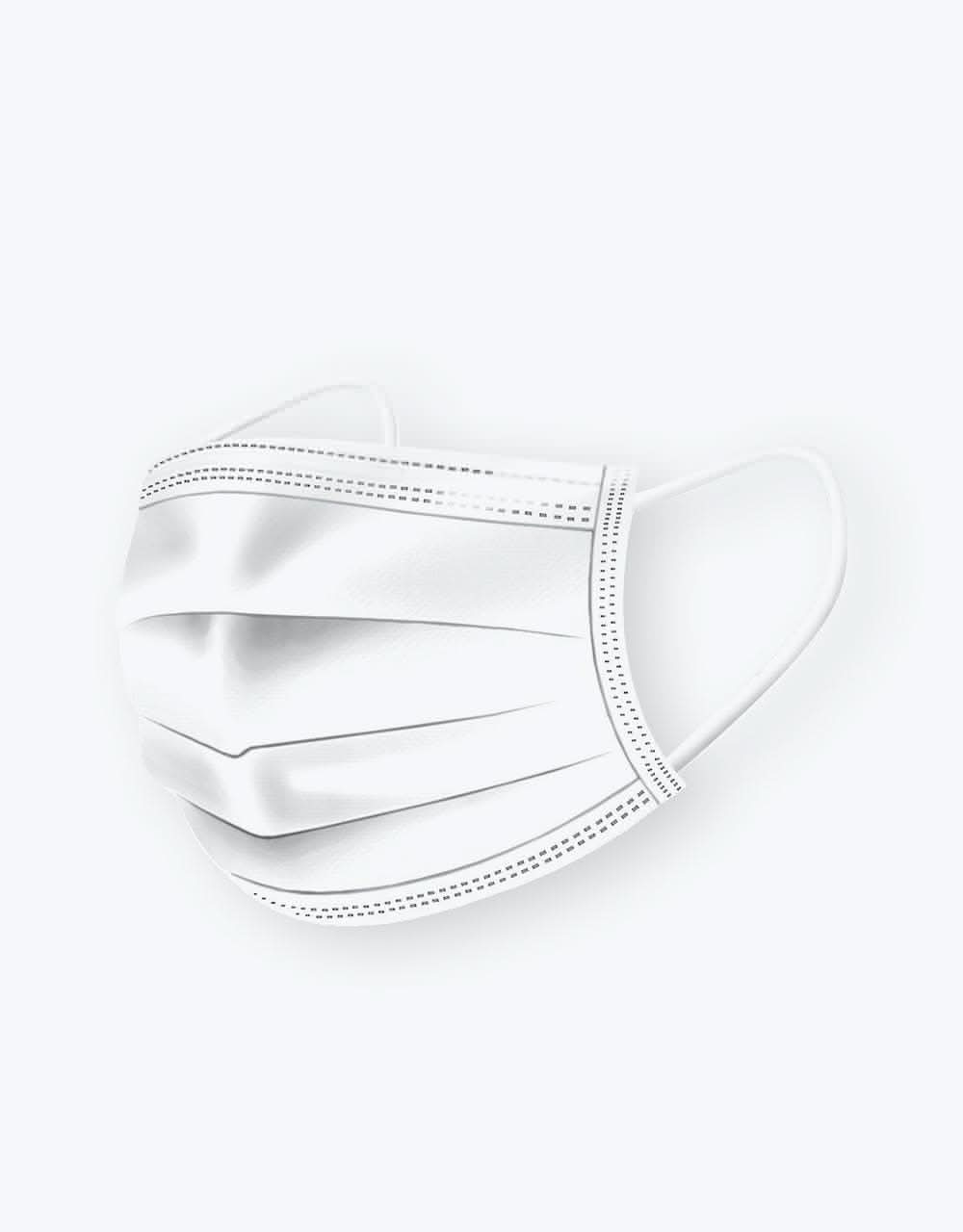 Medipop Disposable D Face Mask 5 Pack - White - Image 5
