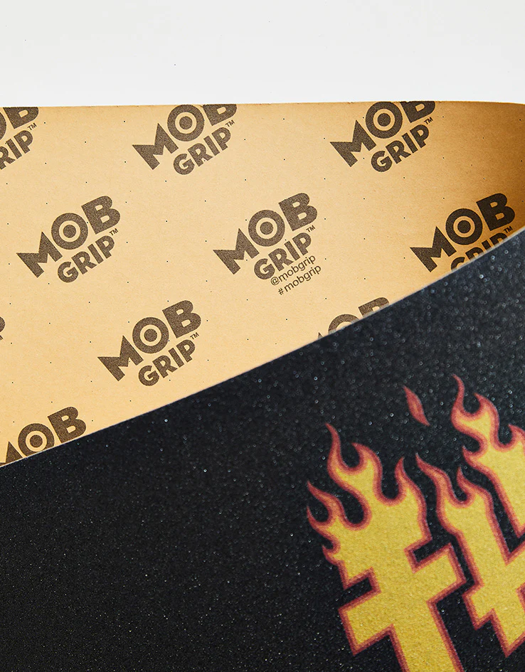 MOB x Thrasher Real Flame LG 9" Graphic Grip Tape Sheet - Image 4