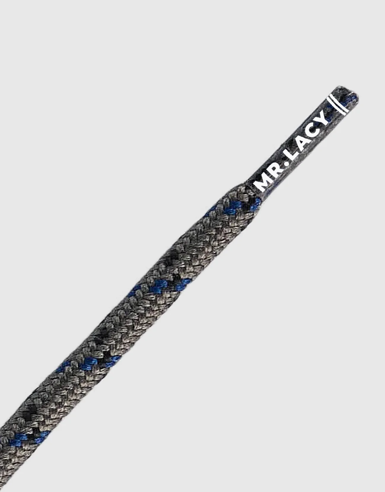 Mr. Lacy Hikies Round Laces - Light Grey/Black/Blue - Image 3