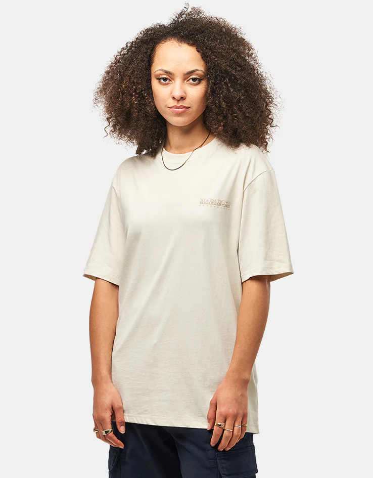 Napapijri Back Graphic T-Shirt - Beige Dimity - Image 6