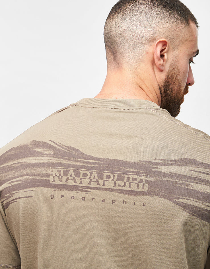 Napapijri Back Graphic T-Shirt - Fallen Rock - Image 3