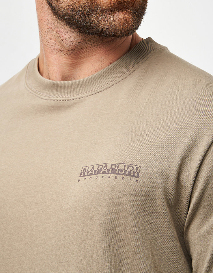 Napapijri Back Graphic T-Shirt - Fallen Rock - Image 4