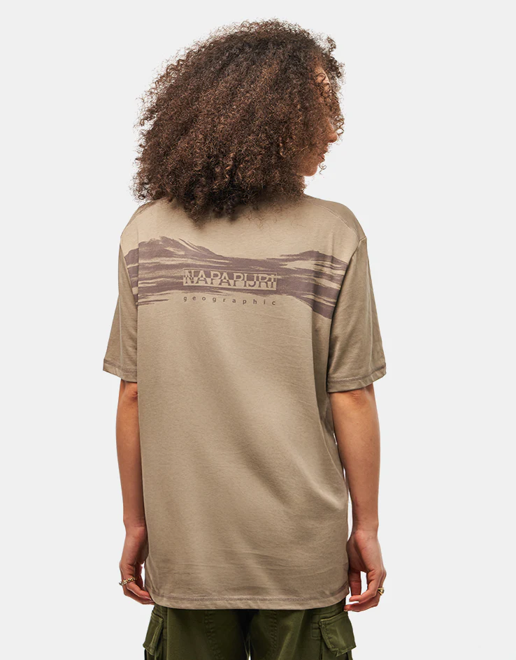 Napapijri Back Graphic T-Shirt - Fallen Rock - Image 5