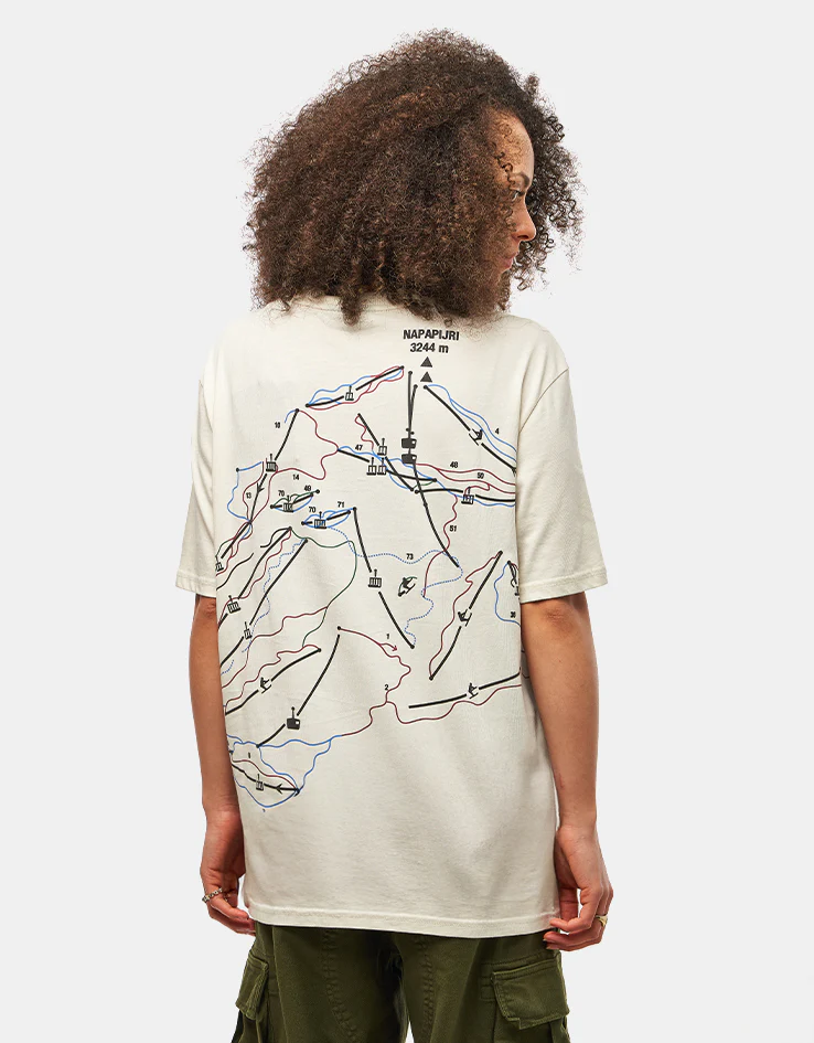 Napapijri Fiemme T-Shirt - AOP Route - Image 5