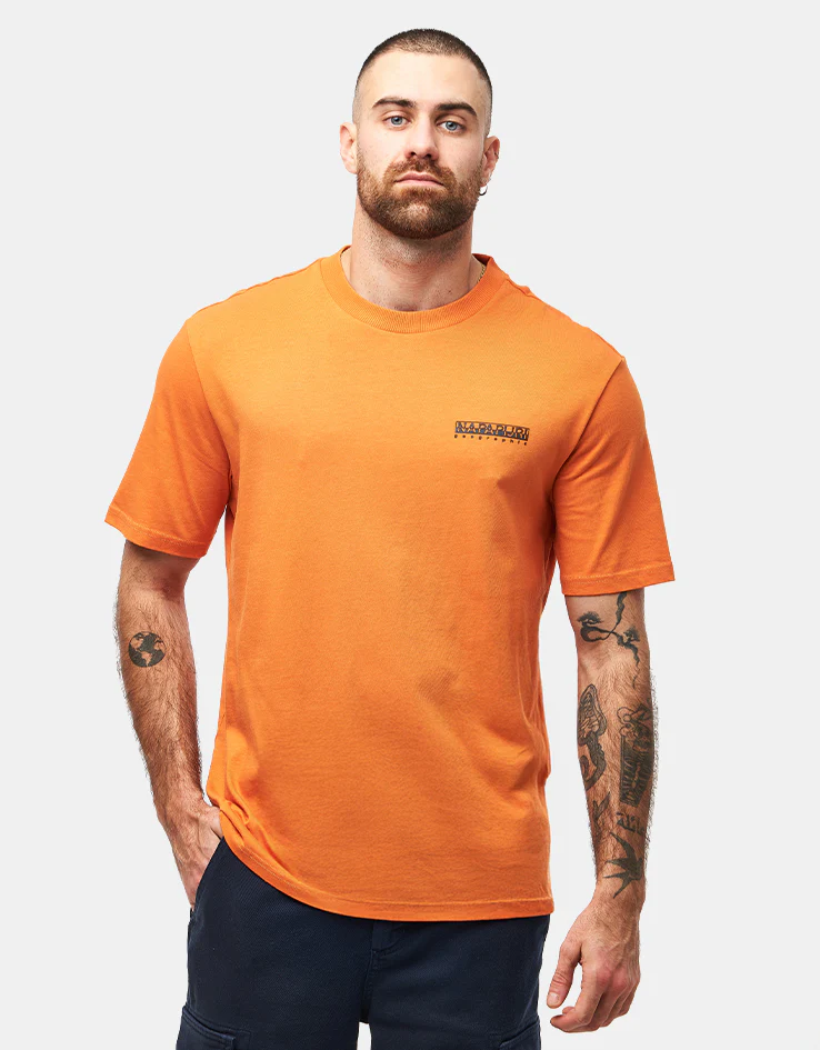 Napapijri Fiemme T-Shirt - Orange Pumpkin - Image 2