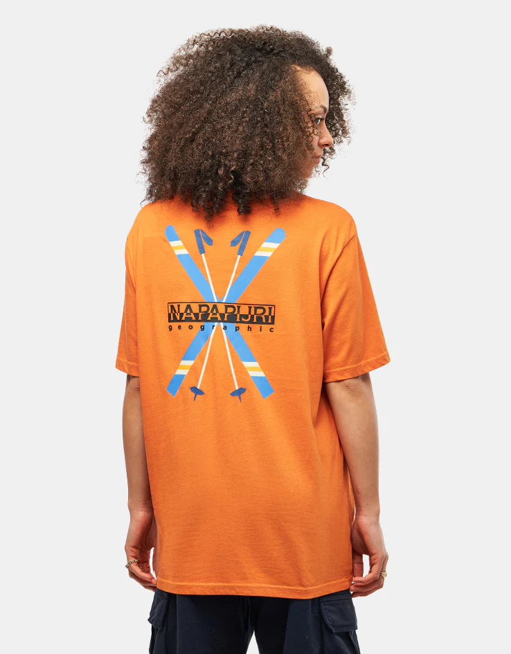 Napapijri Fiemme T-Shirt - Orange Pumpkin - Image 5