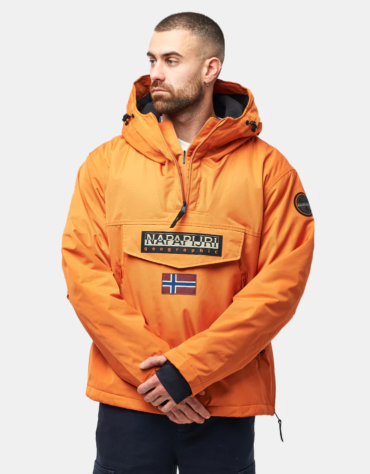 Napapijri Rainforest Next Jacket - Orange Pumpkin - Image 3