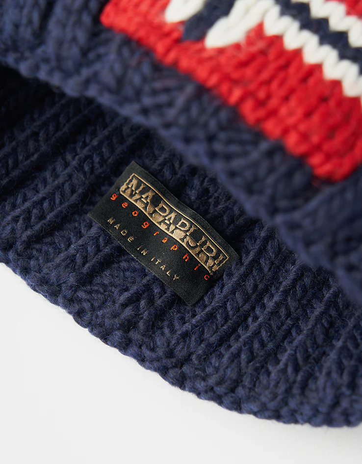 Napapijri Semiury 5 Beanie - Blu Marine - Image 4