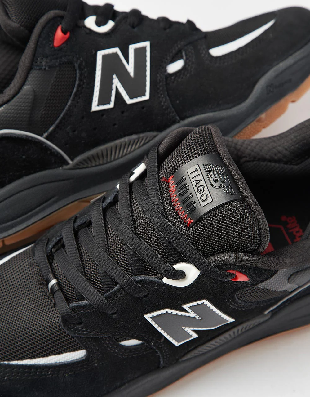 New Balance Numeric 1010 Tiago Lemos Skate Shoes - Black/Gum - Image 7
