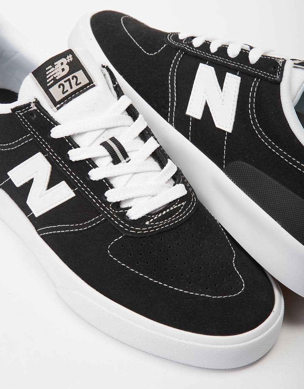 New Balance Numeric 272 Skate Shoes - Black/White/White - Image 4