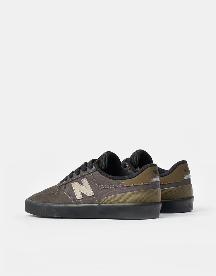 New Balance Numeric 272 Skate Shoes - Dark Grey/Olive - Image 4