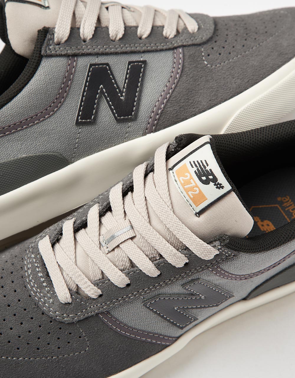 New Balance Numeric 272 Skate Shoes - Grey/Black - Image 8