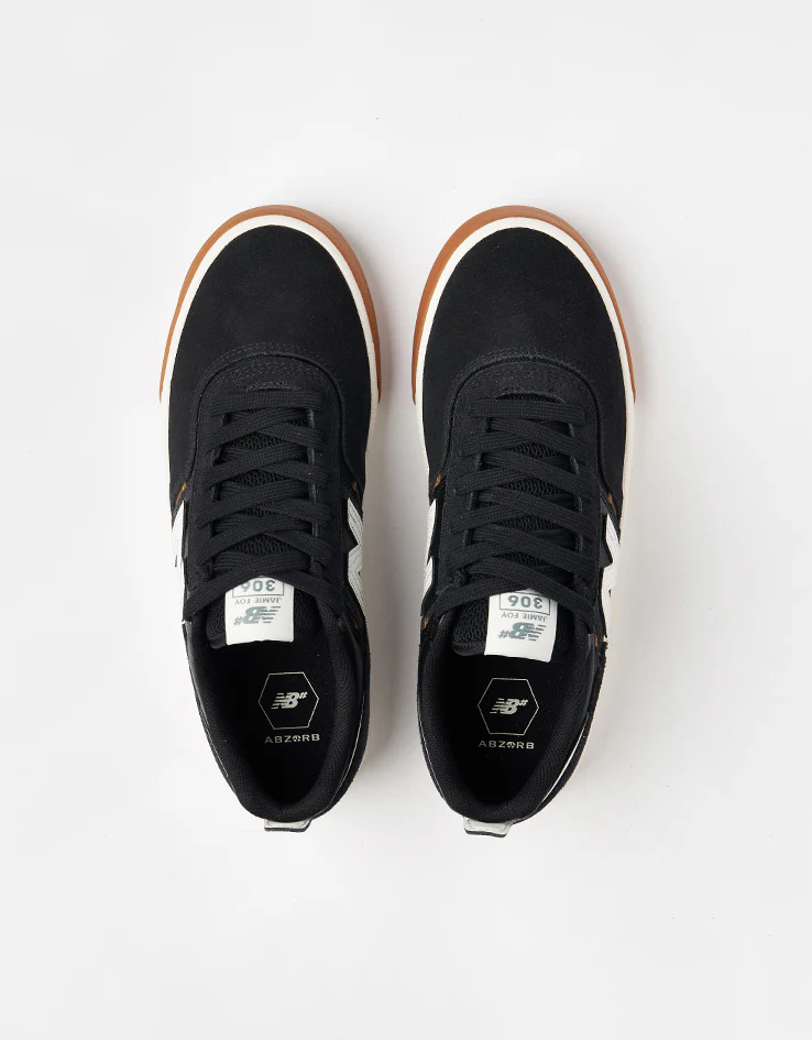 New Balance Numeric 306 Jamie Foy Skate Shoes - Black/White - Image 8