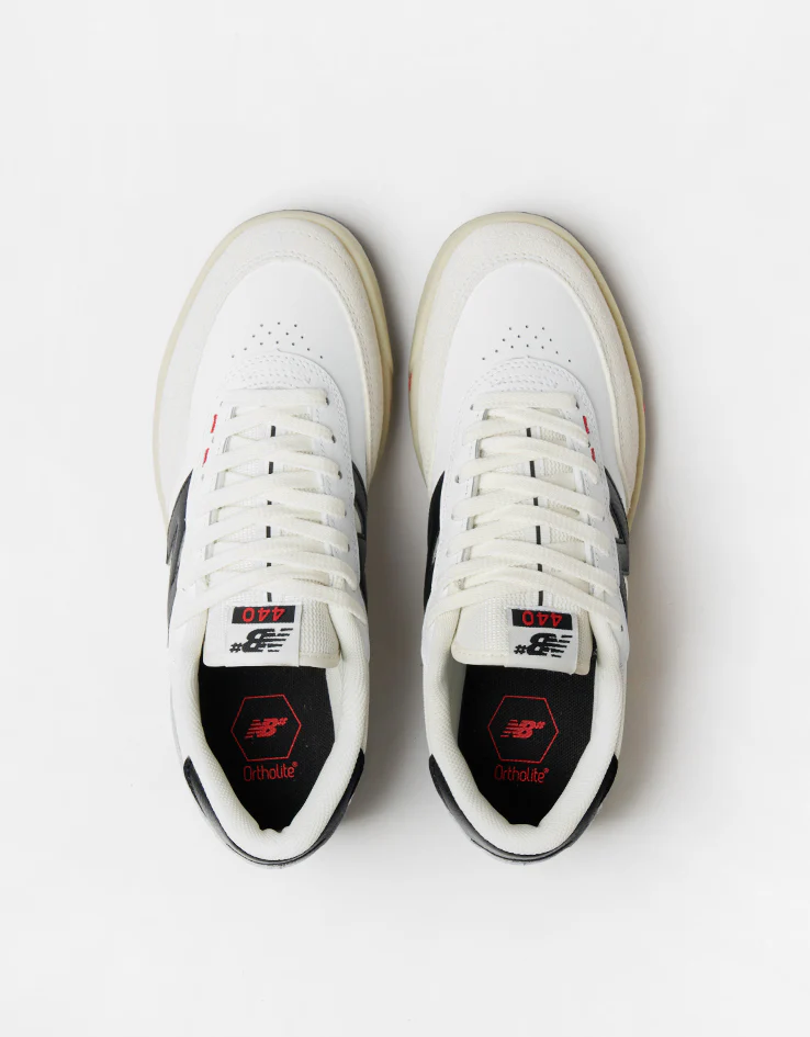 New Balance Numeric 440 Skate Shoes - White/Black - Image 7