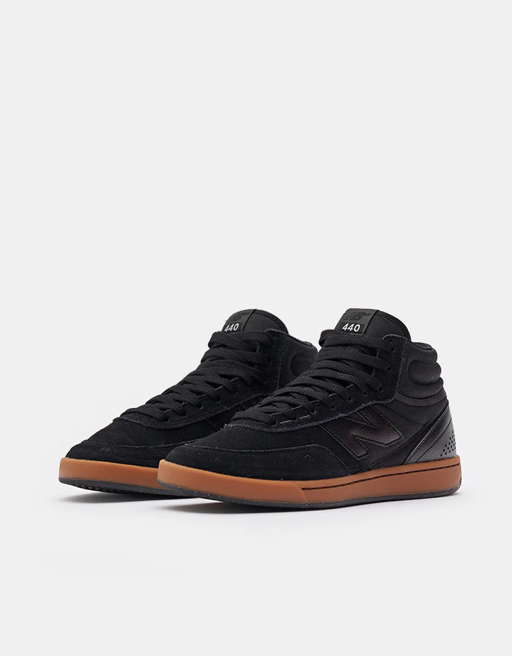 New Balance Numeric 440 V2 High Skate Shoes - Black/Gum - Image 3