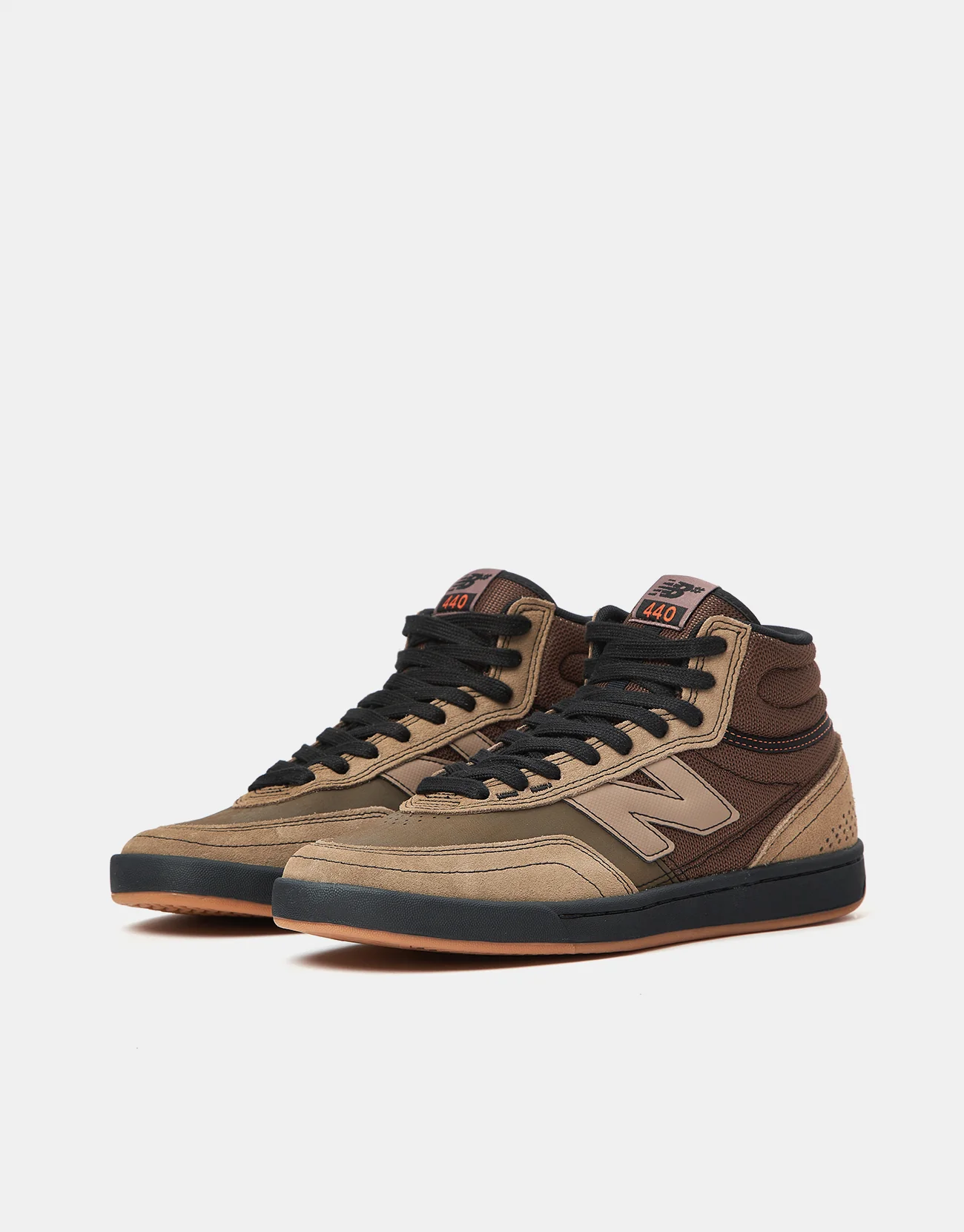 New Balance Numeric 440 V2 High Skate Shoes - Mushroom/Black - Image 4