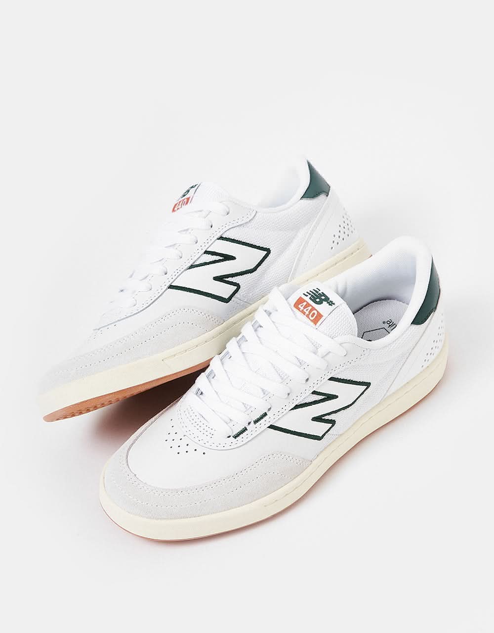 New Balance Numeric 440 V2 Skate Shoes - White/Green - Image 2