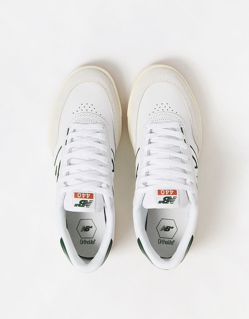New Balance Numeric 440 V2 Skate Shoes - White/Green - Image 6