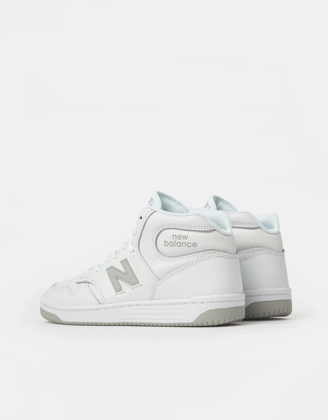 New Balance Numeric 480 High Skate Shoes - White/Grey - Image 5