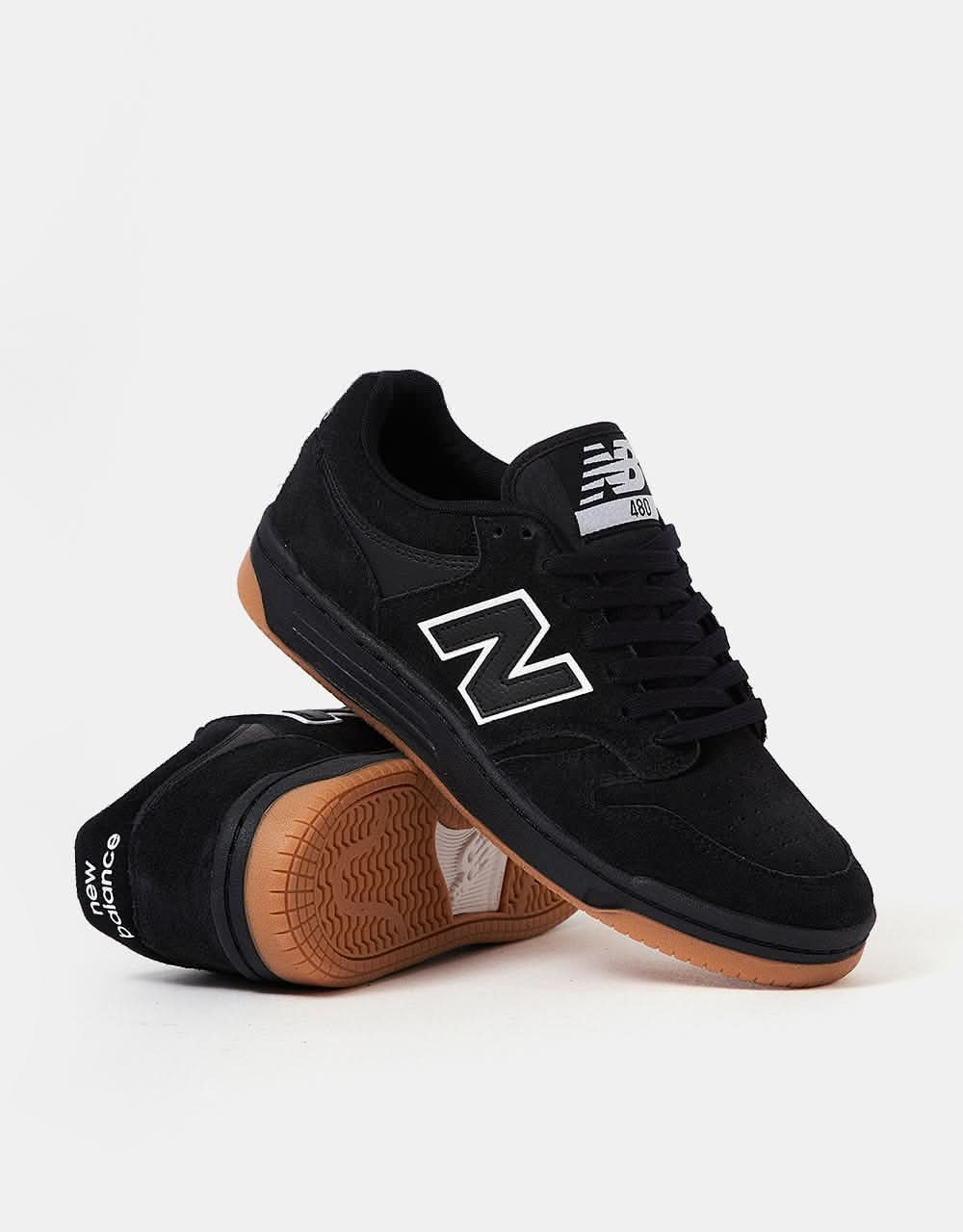 New Balance Numeric 480 Skate Shoes - Black/Black - Image 3