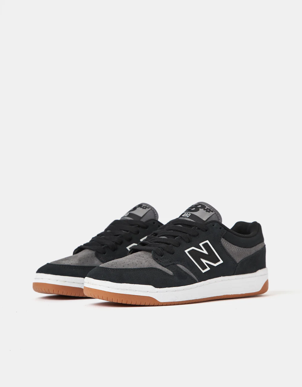 New Balance Numeric 480 Skate Shoes - Black/Grey - Image 3