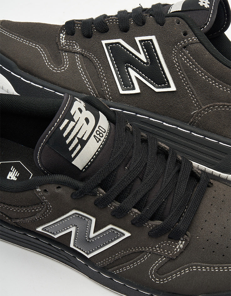 New Balance Numeric 480 Skate Shoes - Dark Grey/Black - Image 6