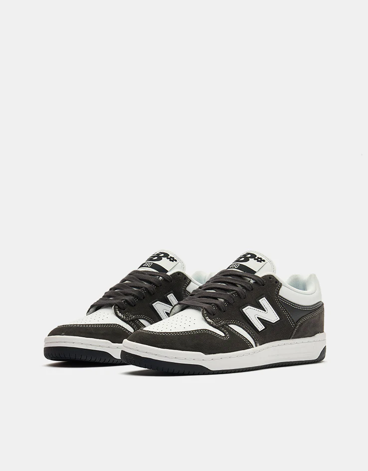 New Balance Numeric 480 Skate Shoes - Dark Grey/White - Image 3