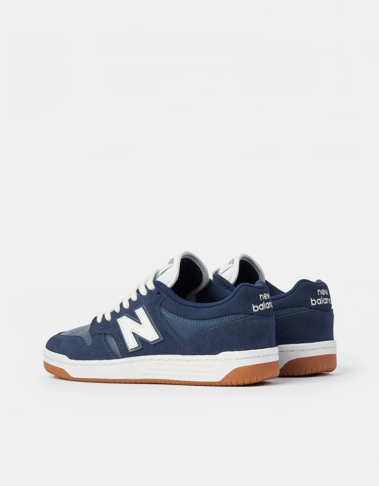 New Balance Numeric 480 Skate Shoes - Navy/White - Image 4