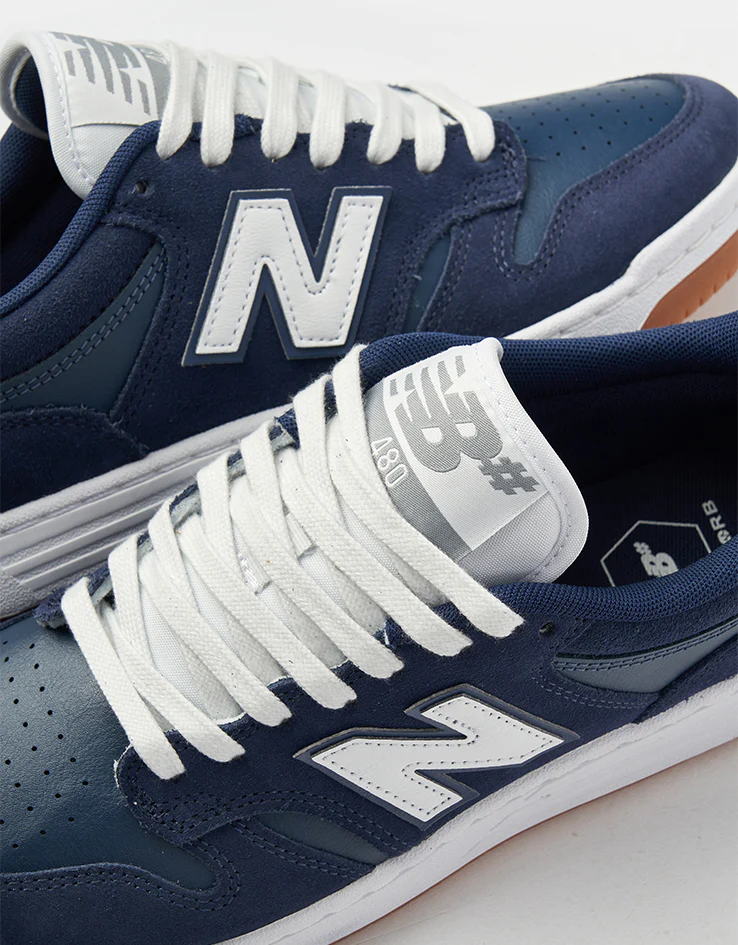 New Balance Numeric 480 Skate Shoes - Navy/White - Image 7